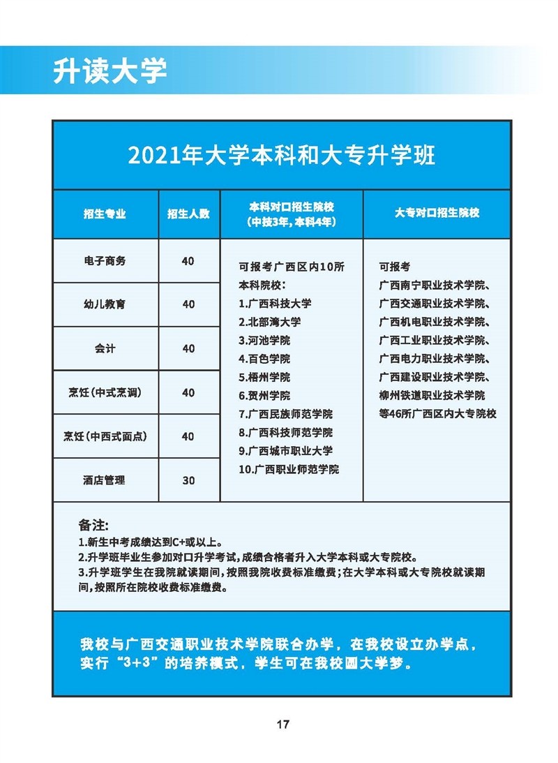 升学班招生计划
