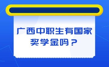 广西中职生有国家奖学金吗？